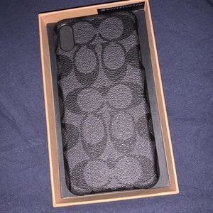 Authentic Coach Black IPhone XS Max Phone Case